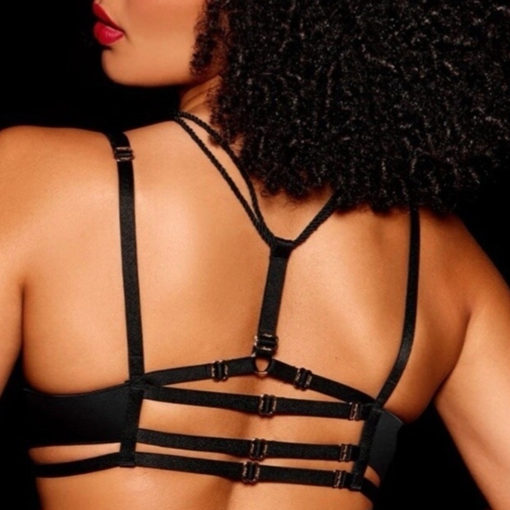 Honey Birdette Shibari Black Bra Size 34G - Picture 3 of 8